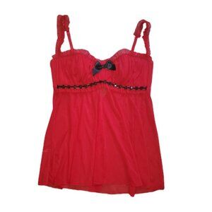 Frederick's of Hollywood Red Lingerie Top || Med